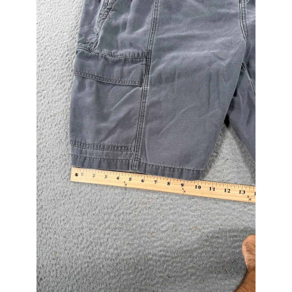 Tommy Bahama Relax Shorts Men Large Gray Drawstring Waist Cargo Pockets Mid Rise